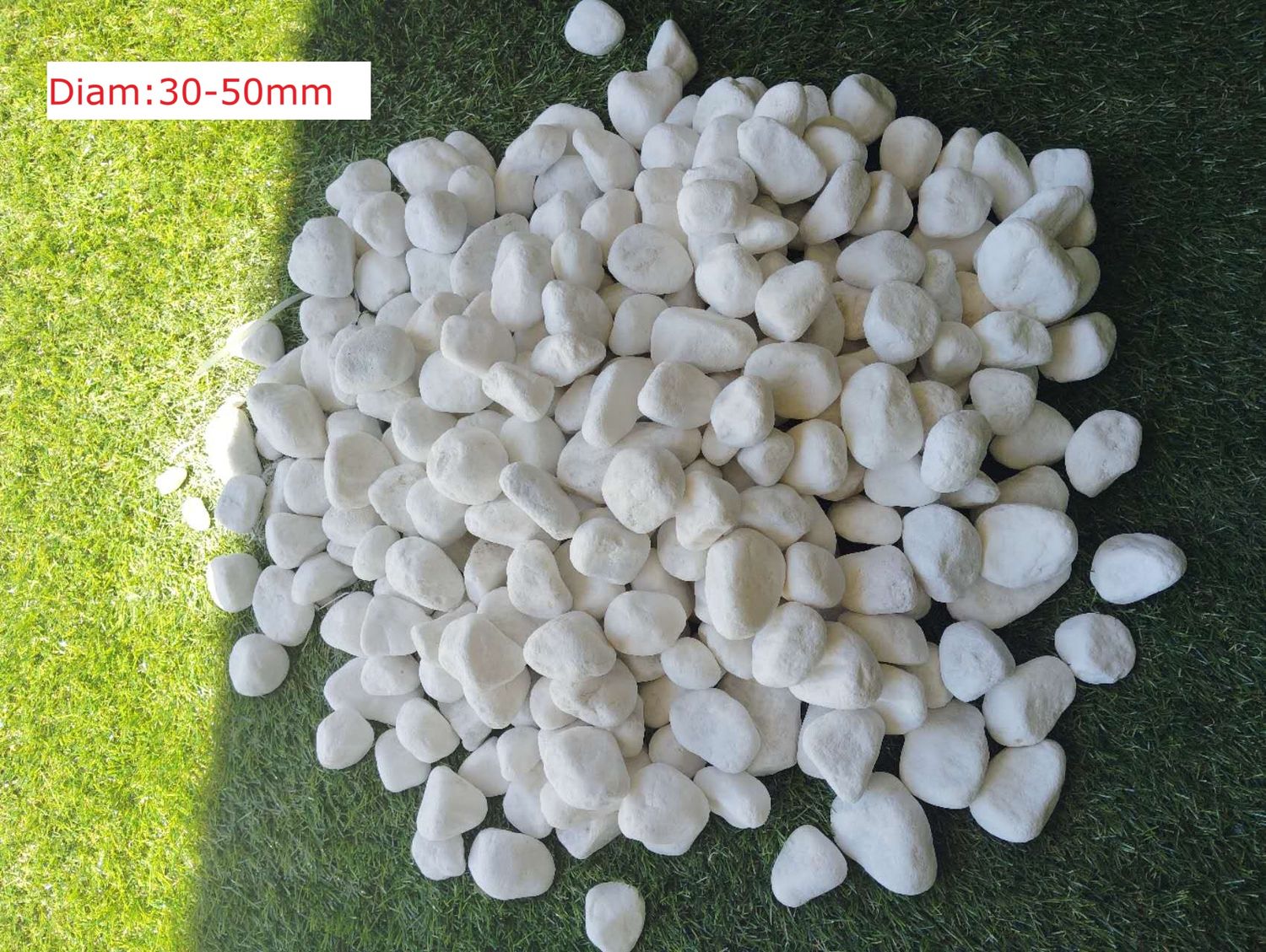 Prime Quality White Gravel 30-50mm- 20kg Bag