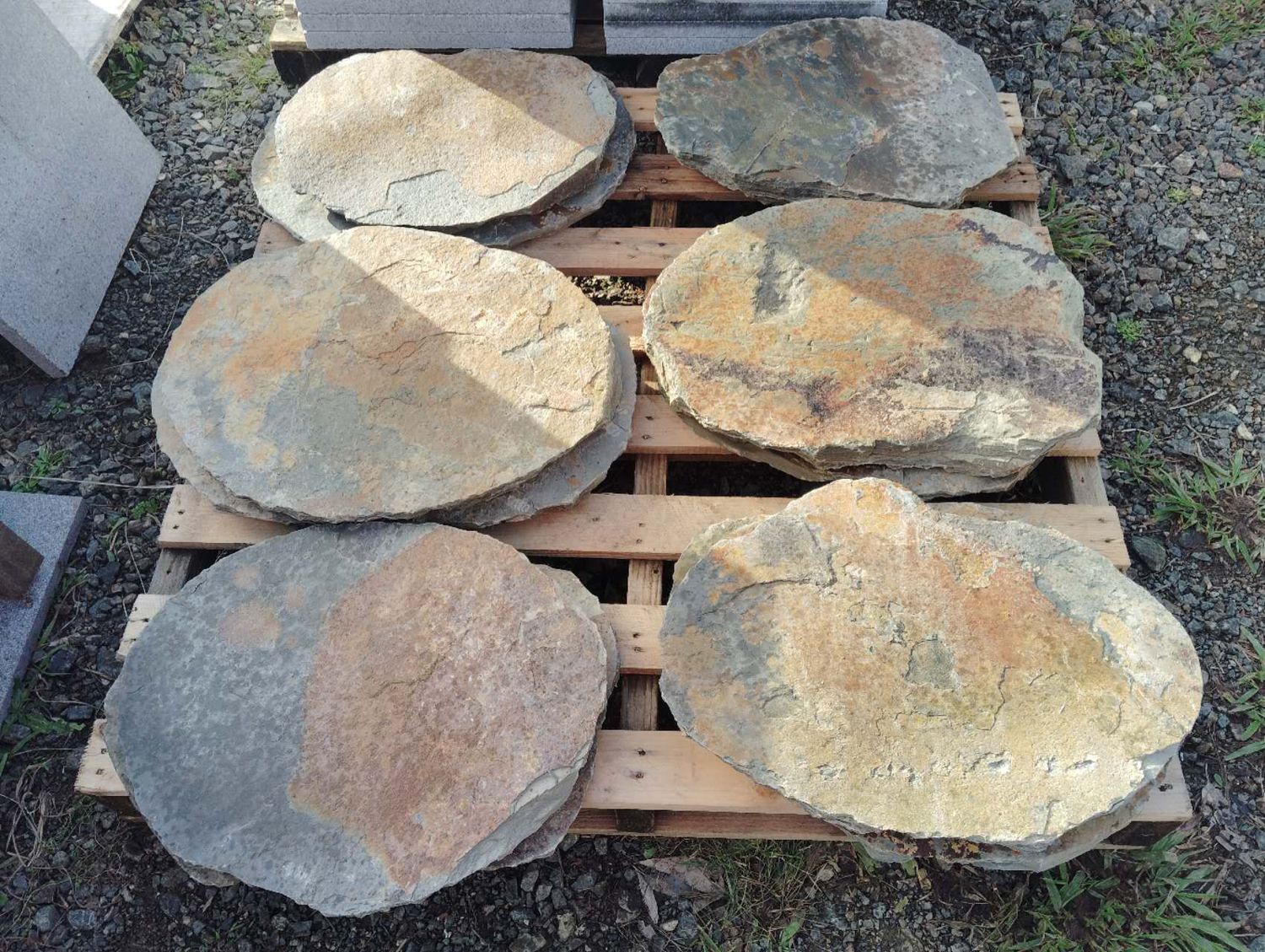 Colorful Peacock Slate Oval Stepping Stone- 400x500mm