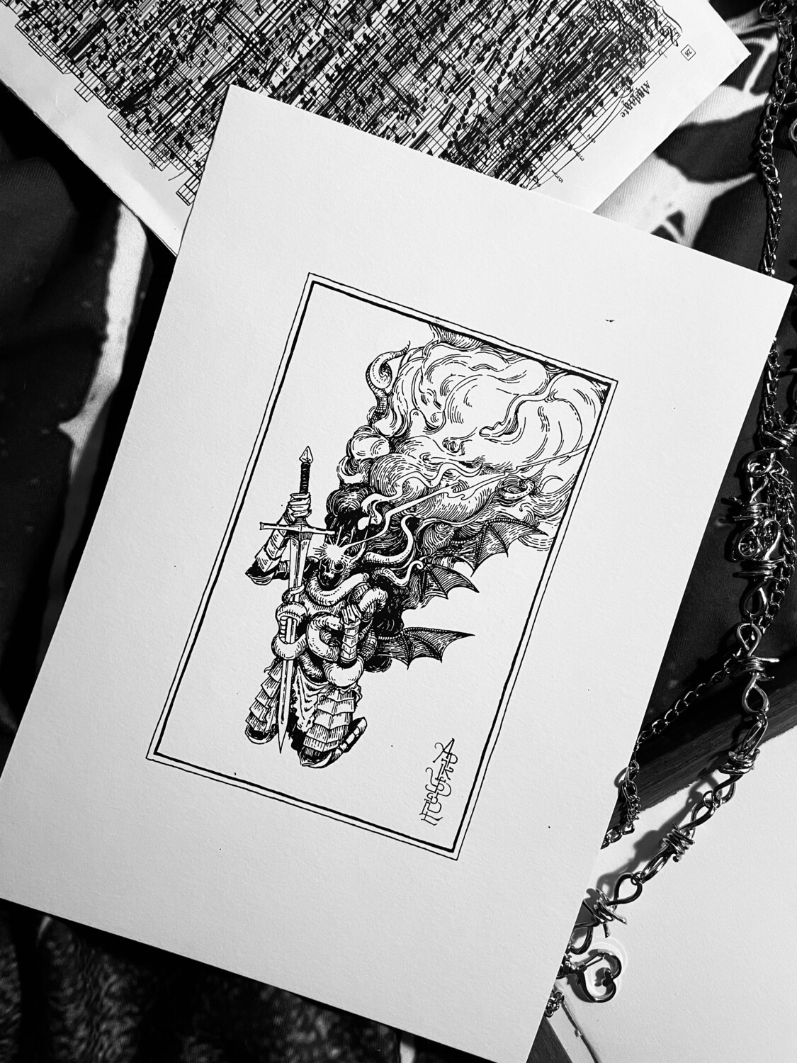 Entangled - Handmade Screenprint