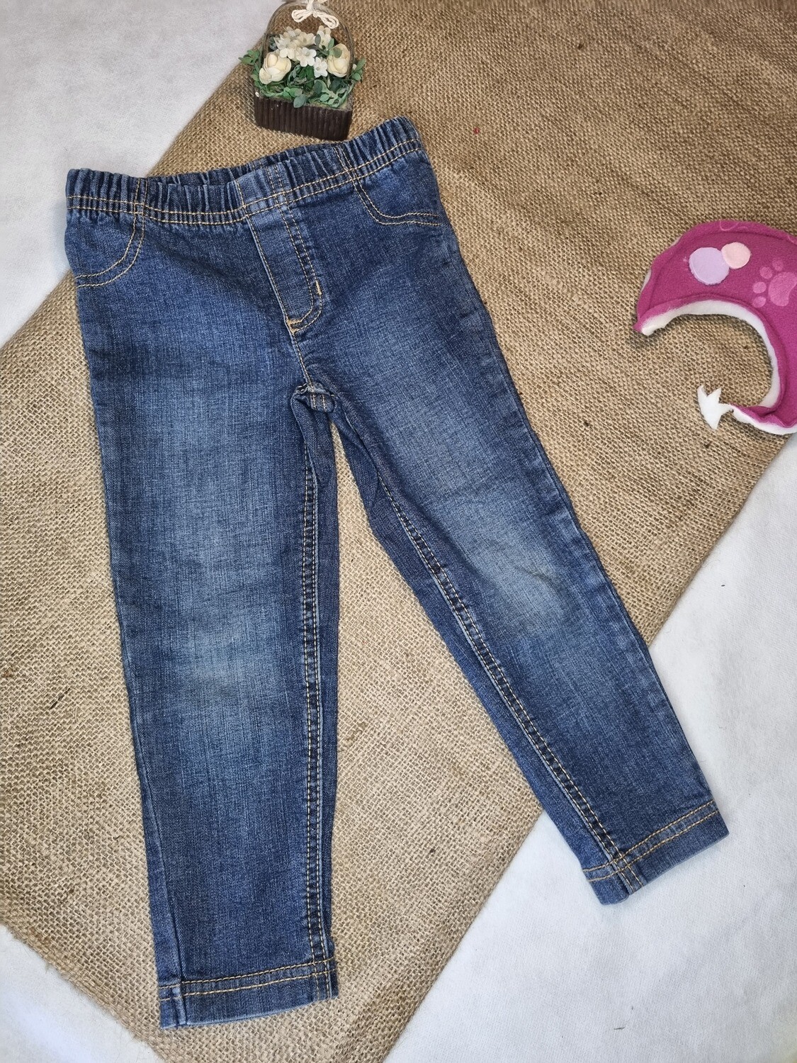 PANTALON JEGGING AZUL, MARCA CARTERS 3T