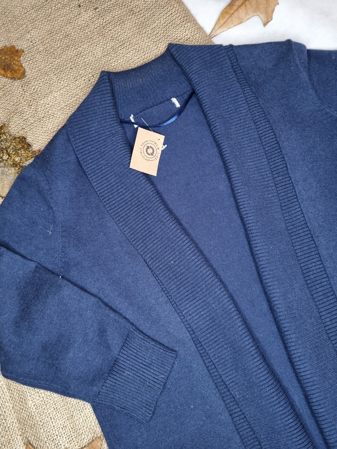 SACO CON SOLAPA SIN BOTONES, AZUL, MARCA LOLITA