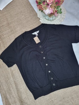 SACO MANGA CORTA, COLOR NEGRO. MARCA LOLITA. TALLE S