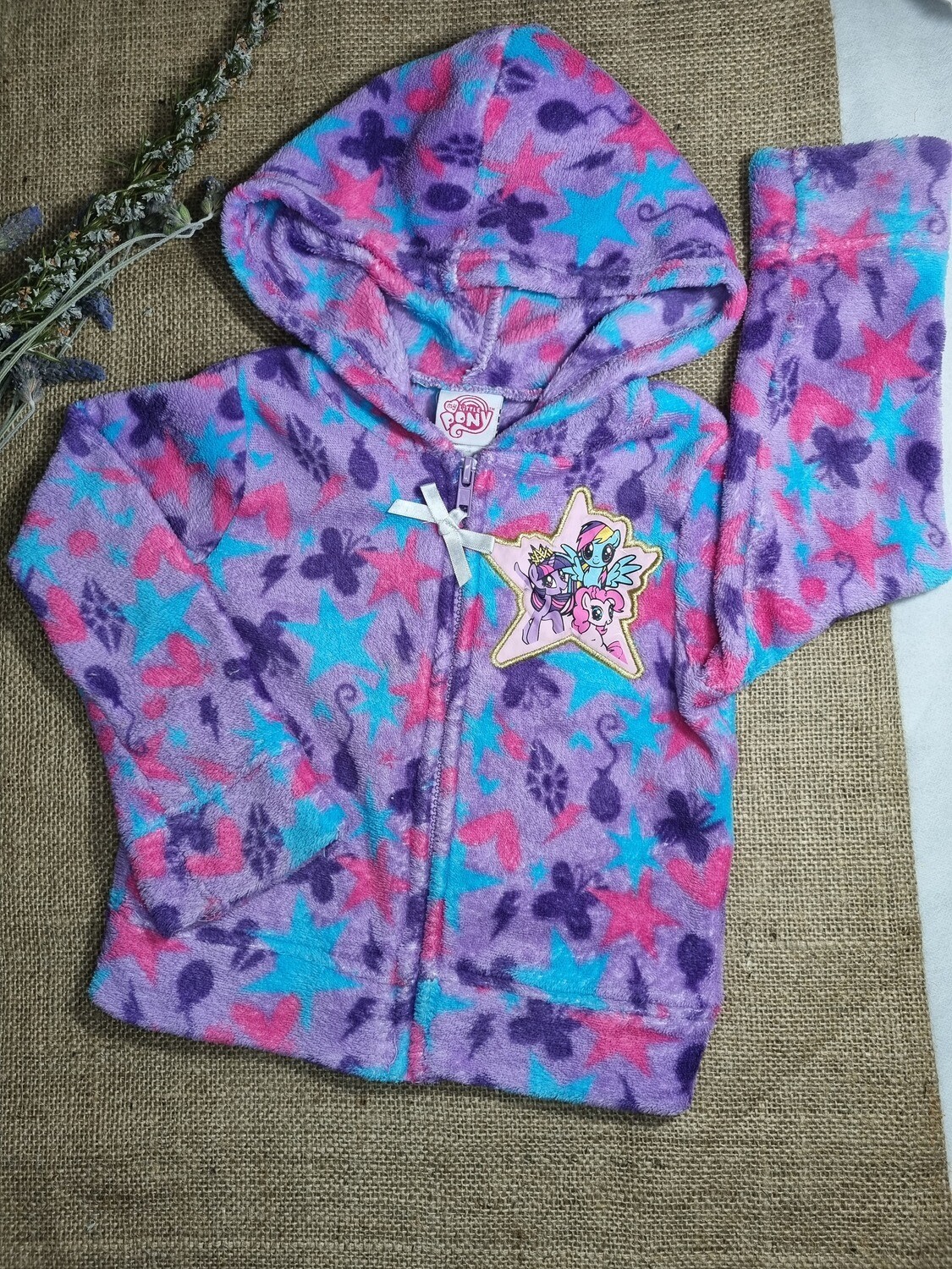 CAMPERA EN POLAR PELUCHE, CON CAPUCHA. MY LITTLE PONY. TALLE 3T