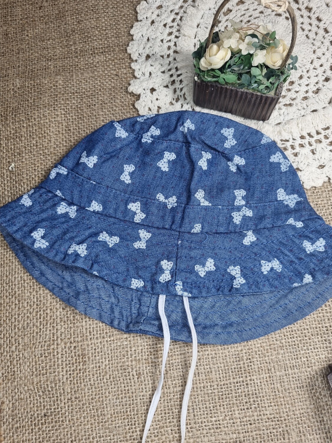 SOMBRERO DE BEBE PILUSO DE JEAN ESTAMPADO