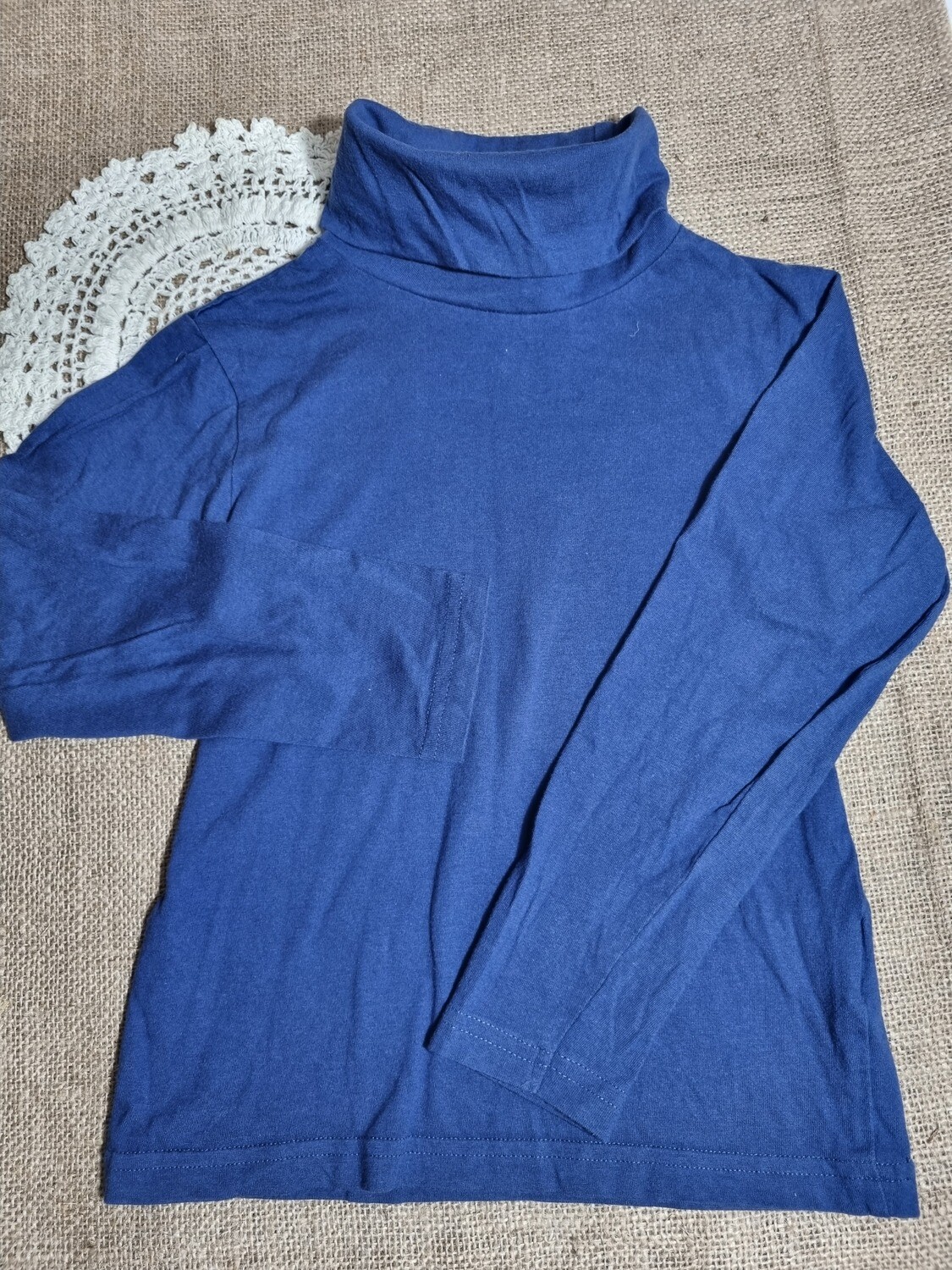 POLERA EN ALGODÓN PARA NIÑOS, MARCA BRONZINI, COLOR AZUL. TALLE 4