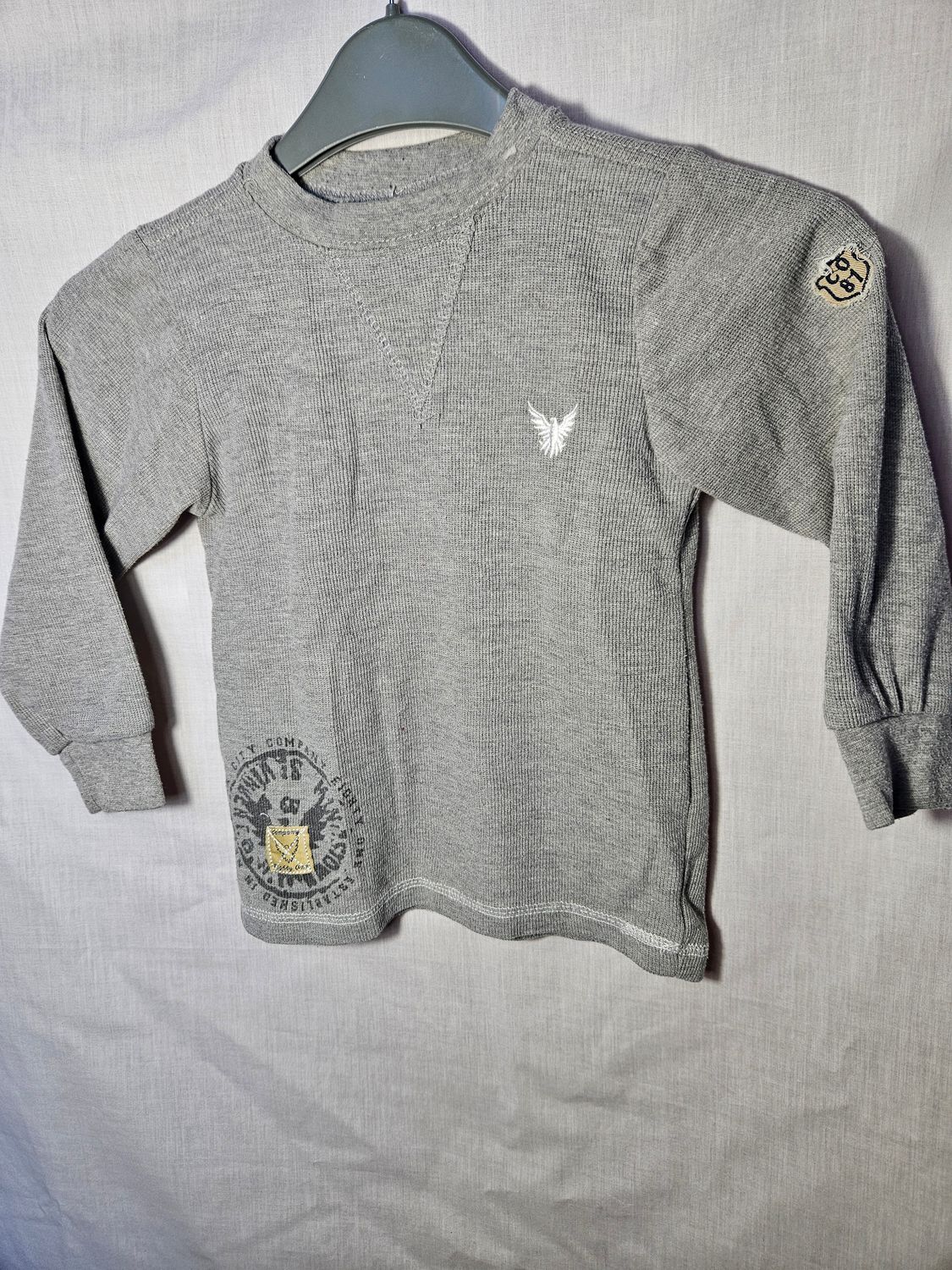REMERA MANGA LARGA, PARA NIÑO, ALGODÓN, CON PUÑOS. TALLE 4 - MARCA COMPANY