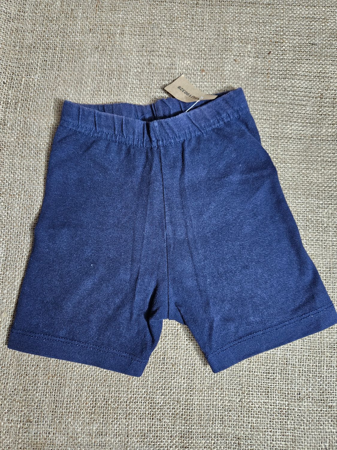 CALZA CORTA PARA NIÑA, EN ALGODÓN, COLOR AZUL, TALLE AH. TALLE 3