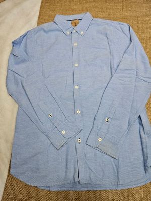 CAMISA PARA NIÑO, MANGA LARGA, CELESTE, MARCA ZARA. TALLE 11-12- IMPECABLE