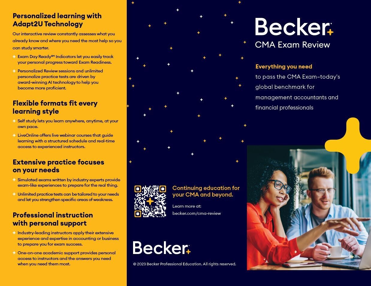 CMA Tiered Price Trifold