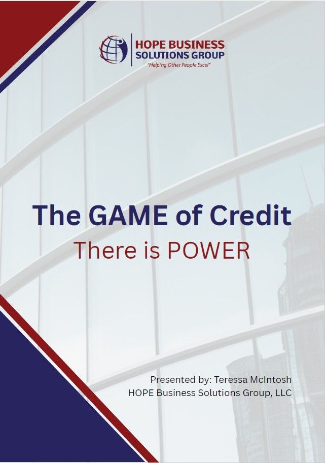 Hope BSG CE Class Attendees: The Game of Credit for Realtors