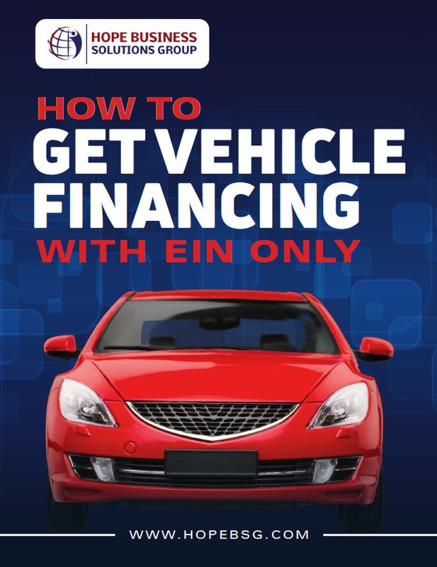 Get Vehicle Financing with EIN only