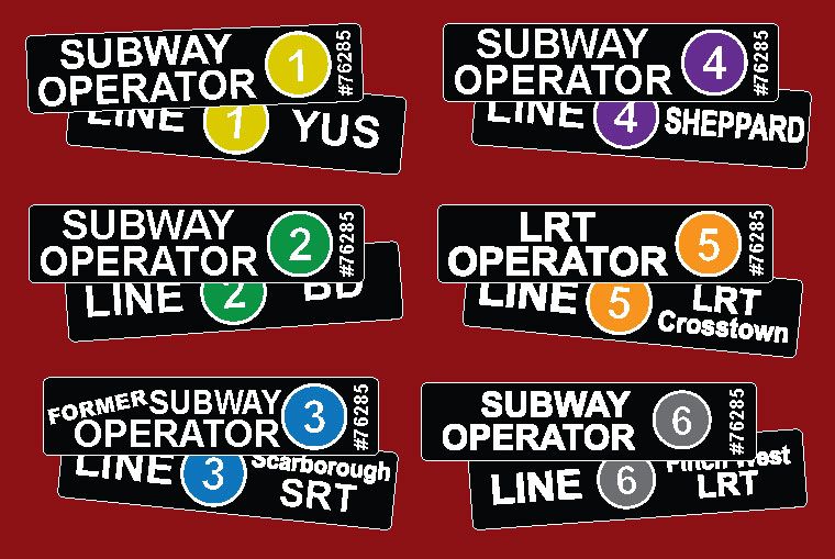 TTC Operator Key Chains with Badge #
