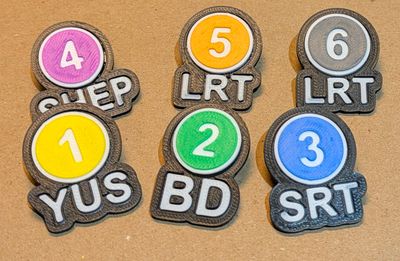 TTC Division &amp; Line Pins