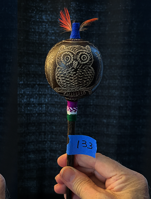 Owl Rattle (small) #133