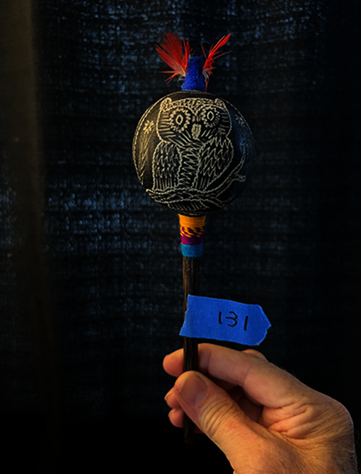Owl Rattle (small) #131