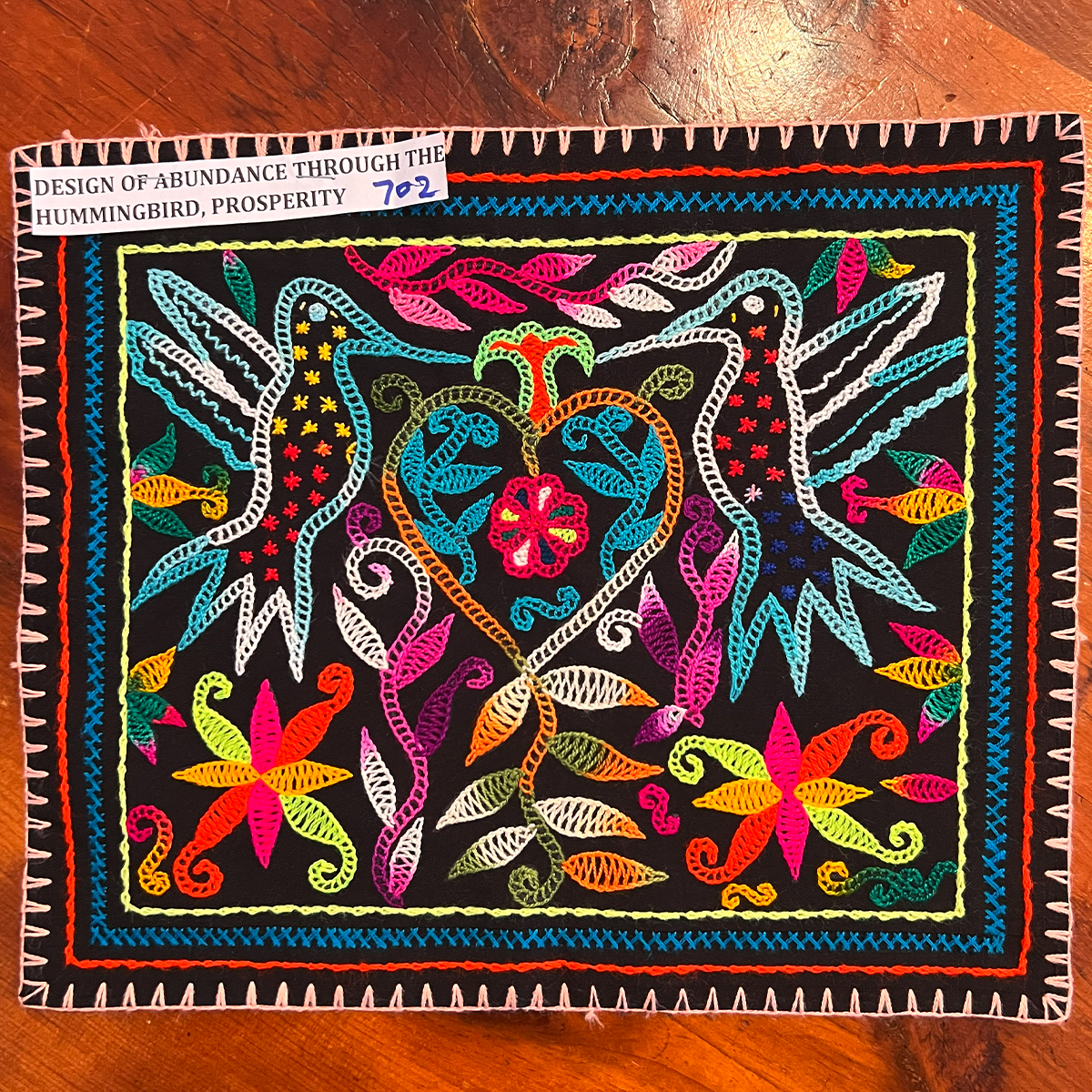 Abundance and prosperity through  Hummingbird power. 10“ x 13“