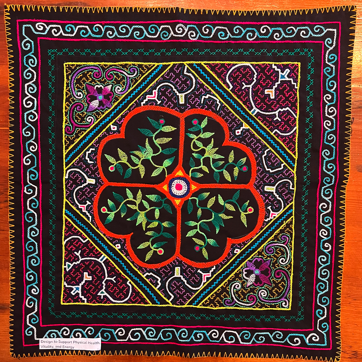 Song to bring physical health, vitality and energy. 27” x 27”.