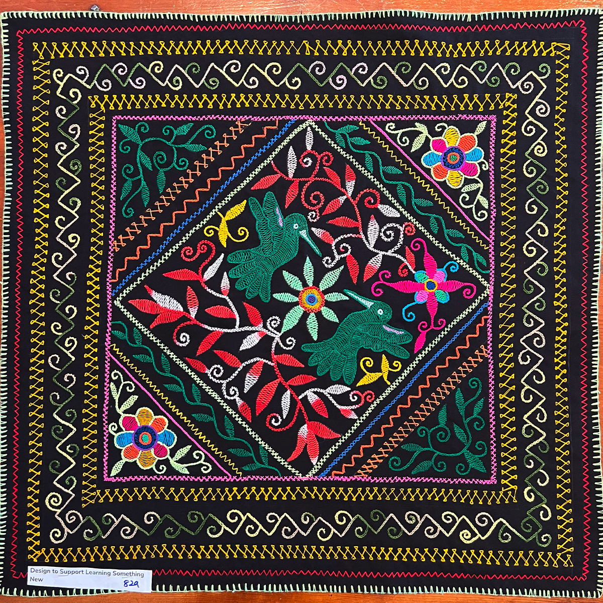 Prayer song to support new learning and spiritual growth. 29” x 28”. Prayer song to support new learning and spiritual growth. 29” x 28”.