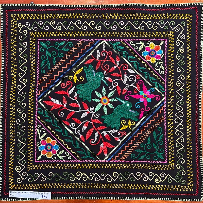 Prayer song to support new learning and spiritual growth.  29” x 28”.