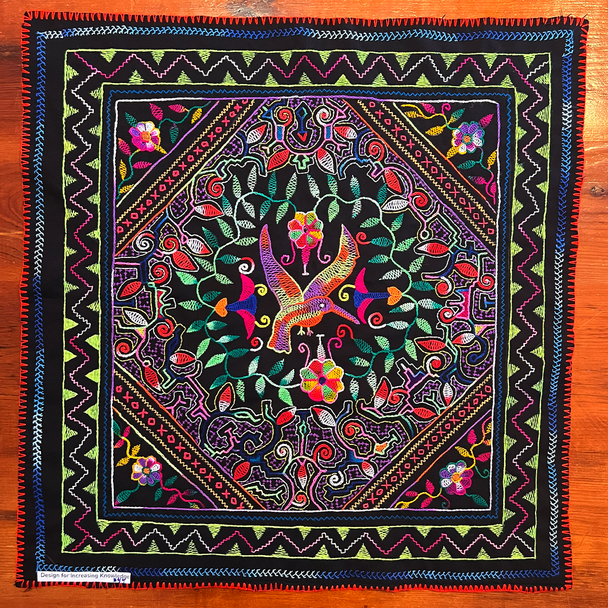 Hummingbird power for spiritual development and knowledge. 28” x 29”