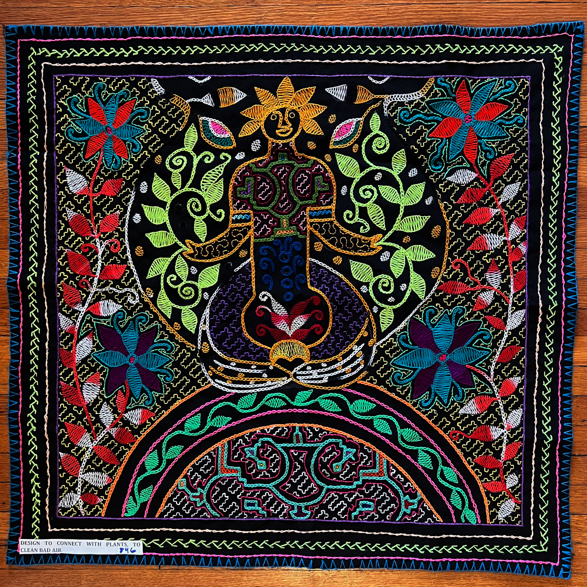 Power of connecting with the plants to heal. 28“ x 28“.
