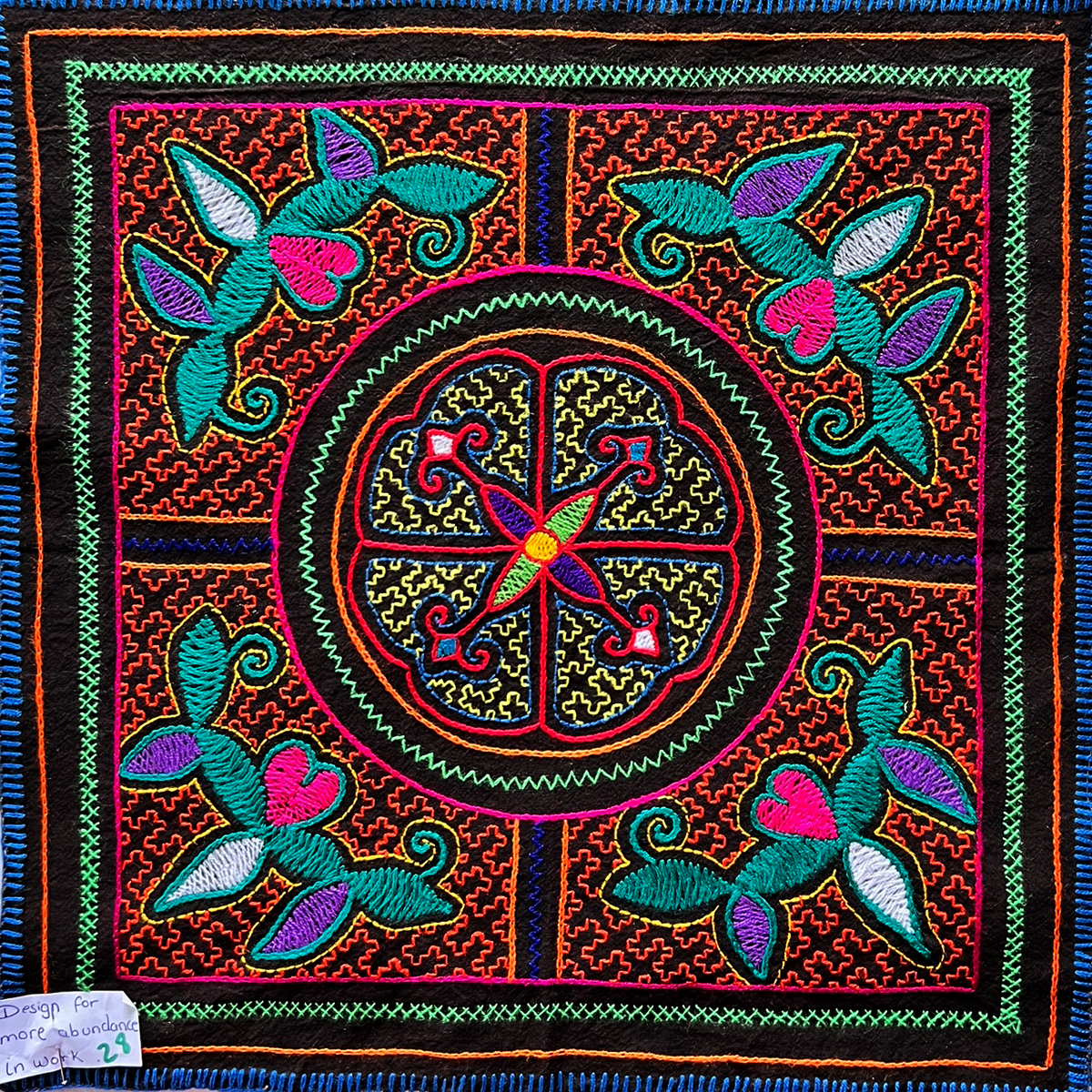 #28 Song for more abundance from your work life and success in money 15“ x 14 1/2“