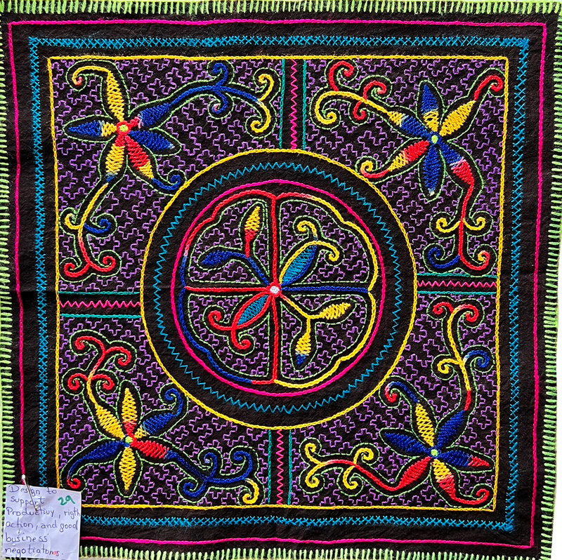 #29 Song to summon good productivity, right action and success in business 15” x 14”