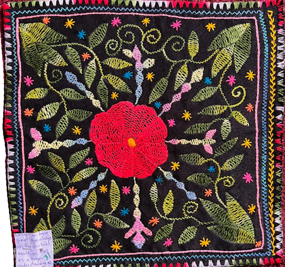 #31 Song to fill you with knowledge of the spiritual world give you a deeper understanding of life and soul. 14 1/2” x 14 1/2”