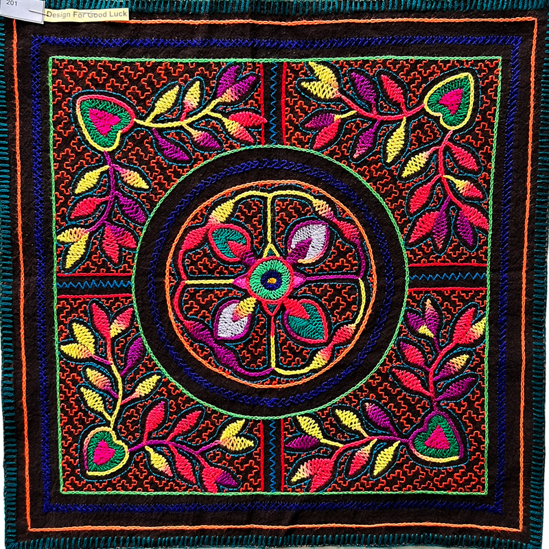 #201 Song for good luck in life 14”x14”