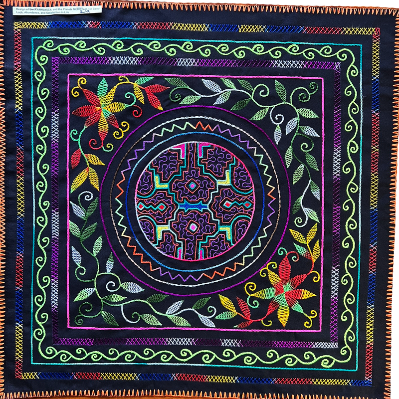 #219 Song of Ayahuasca and all the medicinal Plants for good luck, abundance and satisfaction in life 30“ x 30“