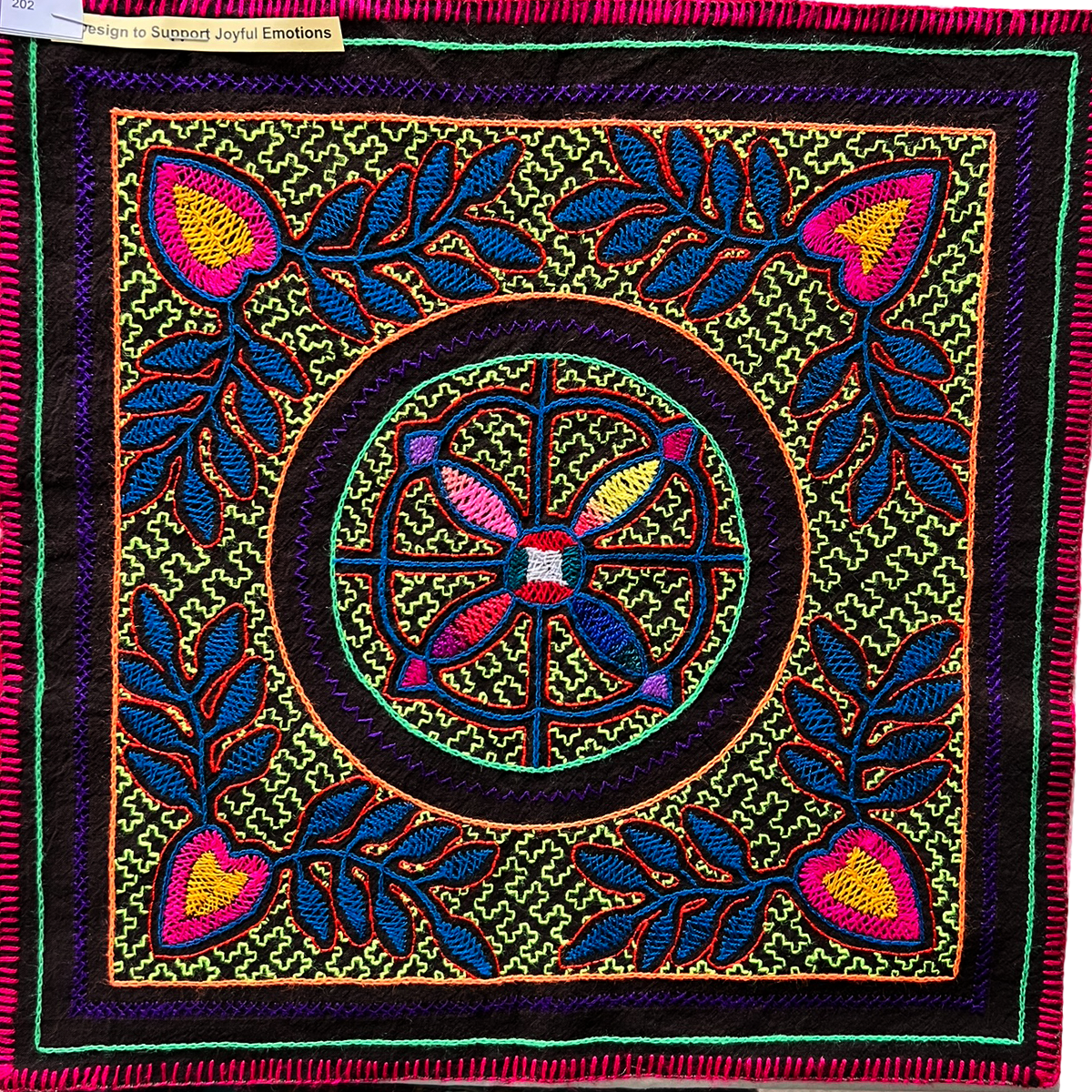 #202 Song to bring in joyful emotions 14”x14”