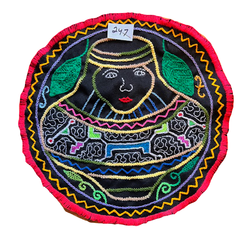 #247 Song of Mother Earth, and her abundance and protection. Tobacco for vision and strength. 11” diameter.