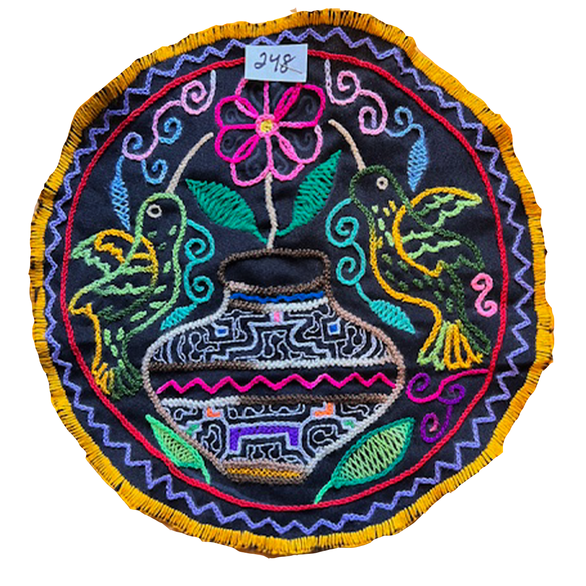 #248 Song for strength, protection, abundance, and good life. 11” diameter.