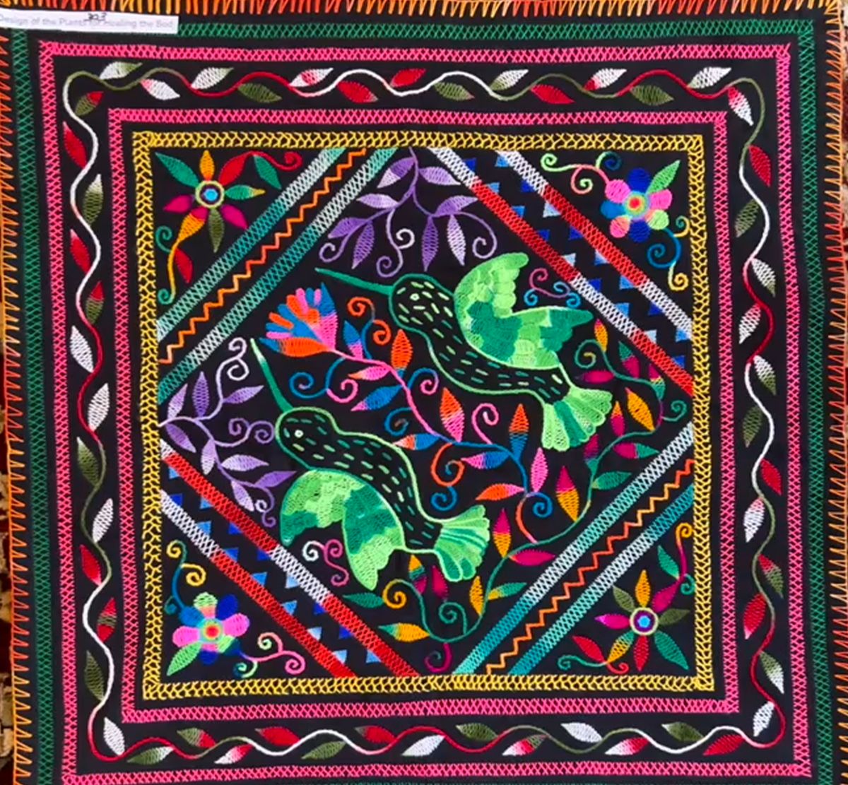 303 power of the plants and hummingbird 27”x28”
