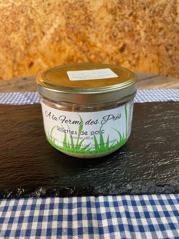 RILLETTES DE PORC 180G