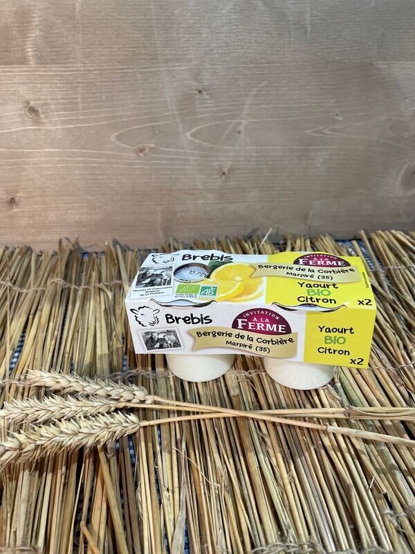 YAOURT BREBIS CITRON 2*125G