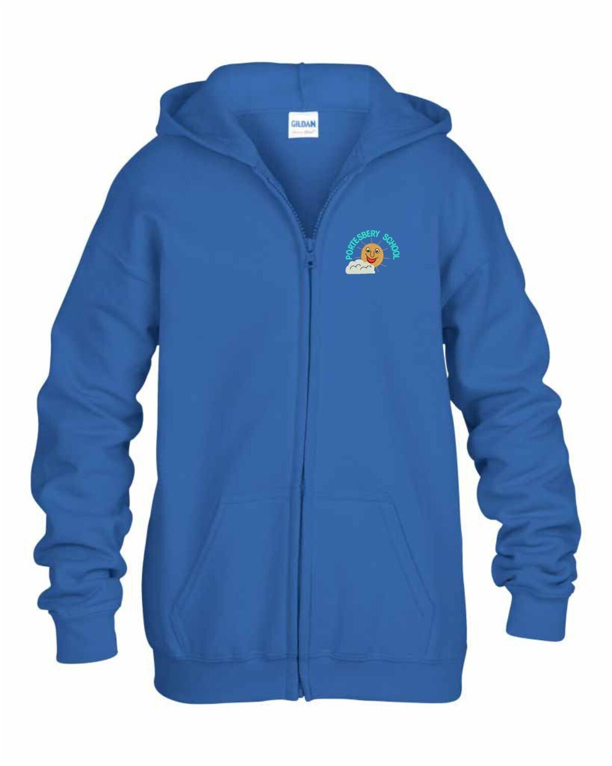 Zip Hoodie Royal Blue (Adult sizes)
