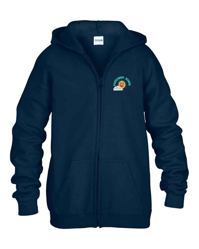 Zip Hoodie Navy Blue  (Junior sizes)