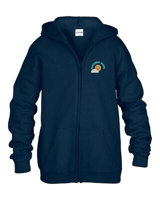 Zip Hoodie Navy Blue  (Junior sizes)