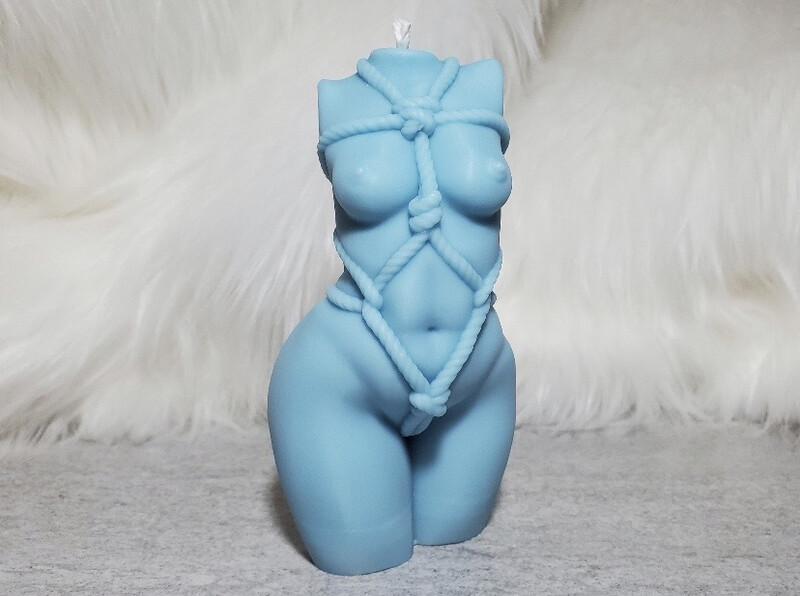 Lush Bondage Babe Nude Woman Candle