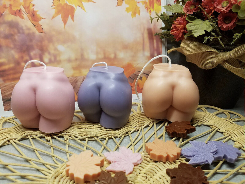 Fall Curvy Booty Candles Trio