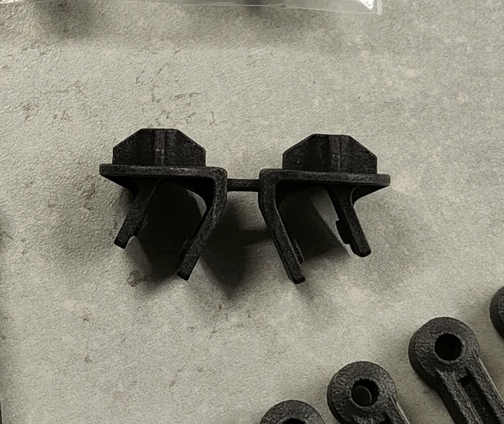 JrX 2 rear shock lower collar/ mount pair