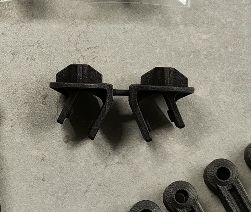 JrX 2 rear shock lower collar/ mount pair