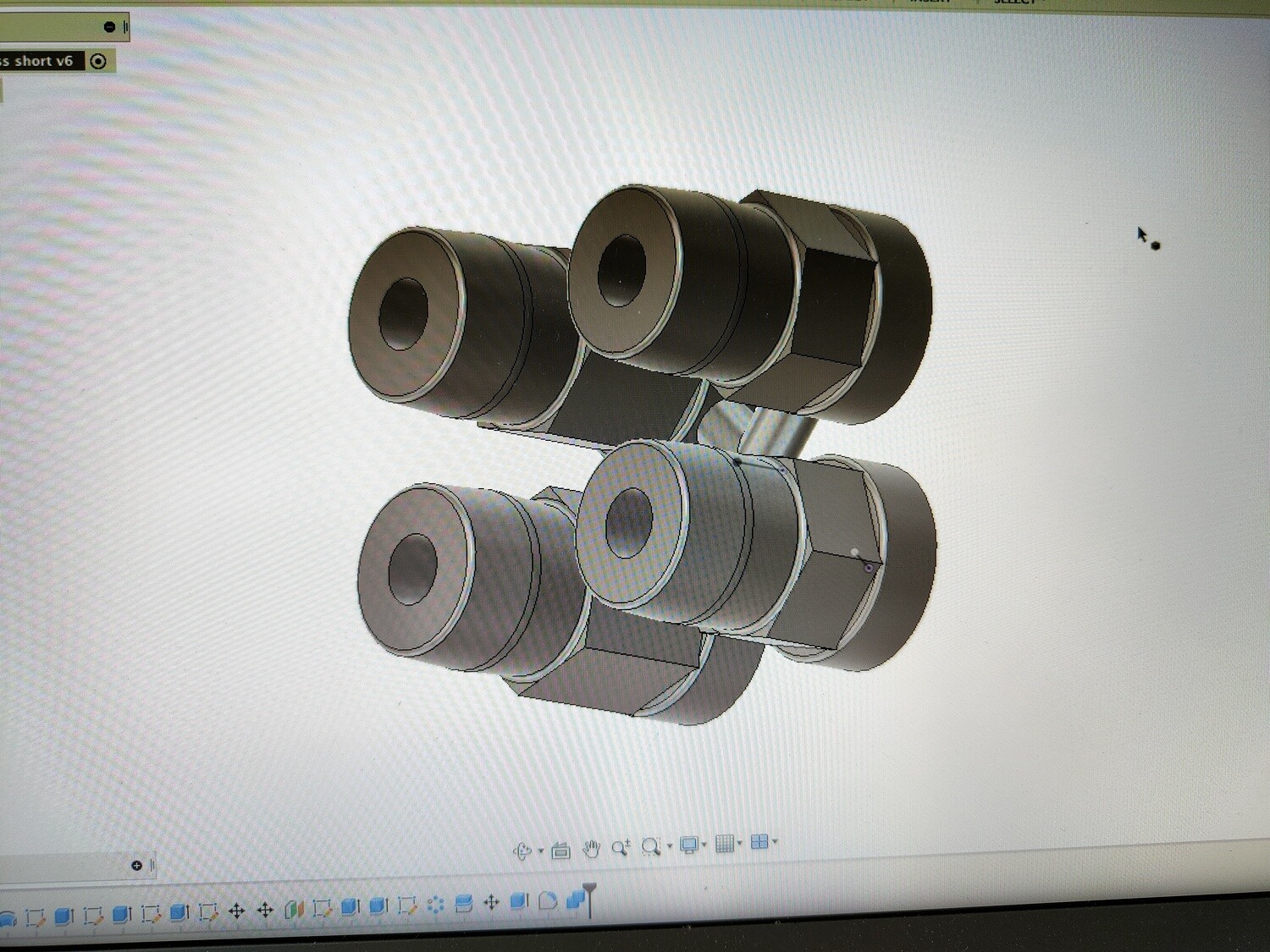 Losi XX upper shock bushing, set of 4 - 2 long, 2 short