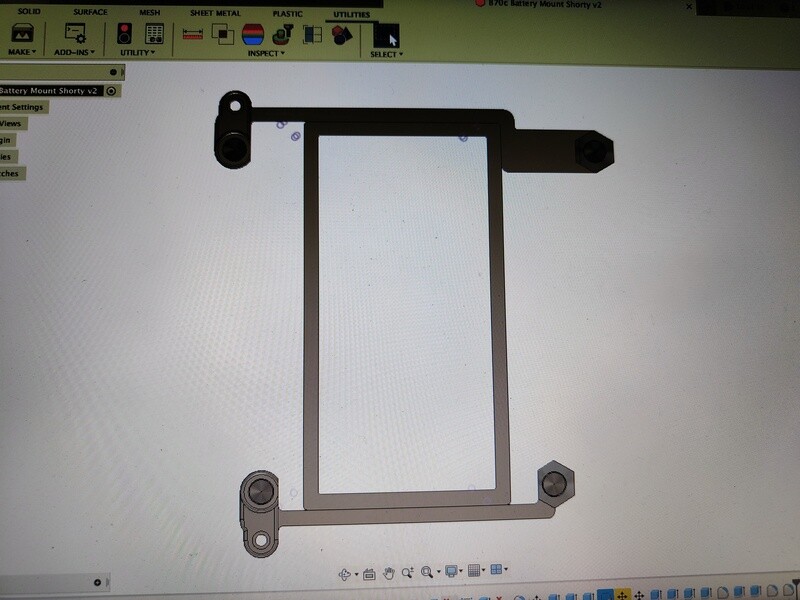 Yokomo 870c shorty LiPo holder