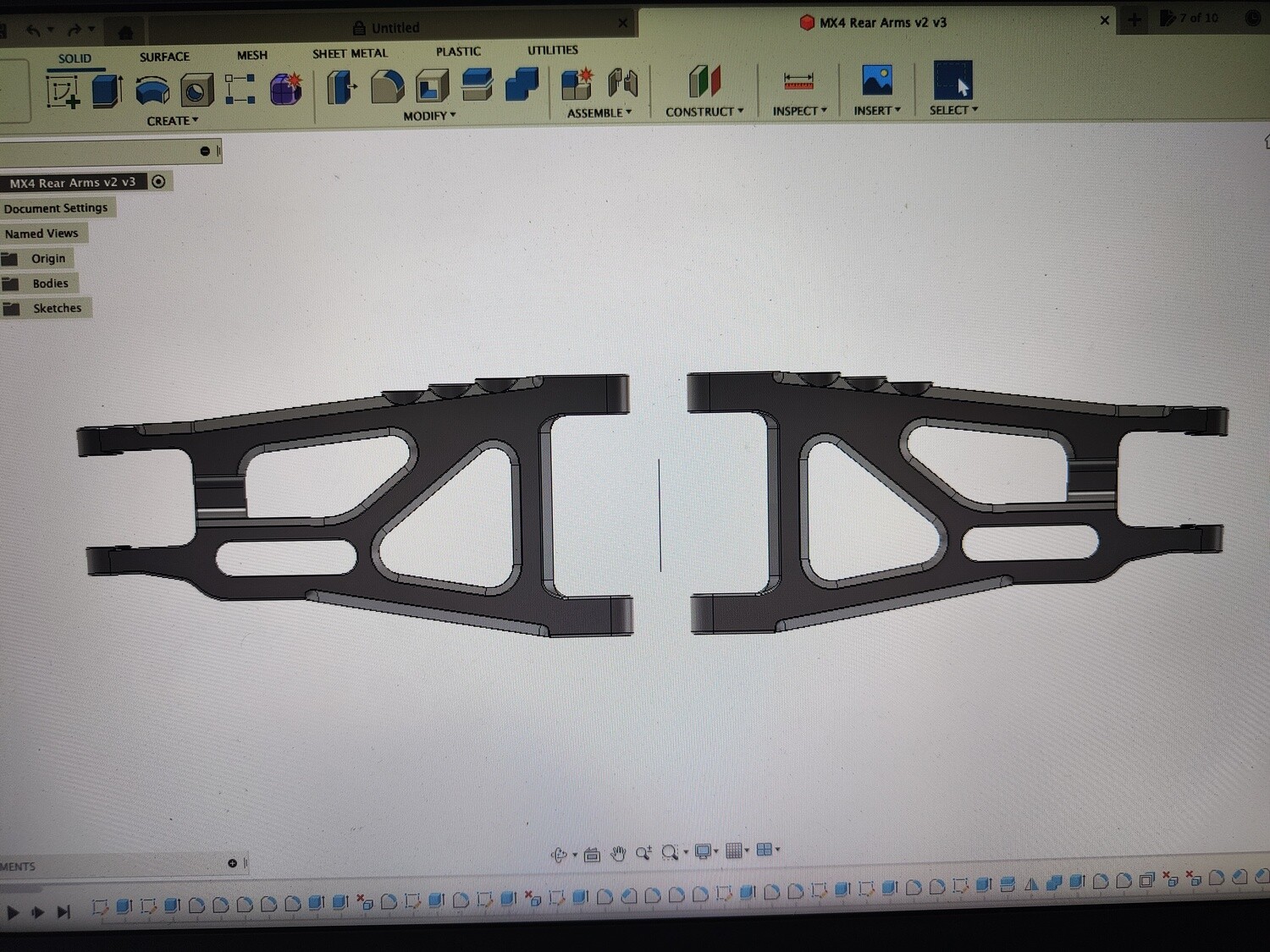 Yokomo MX4 rear arms, pair