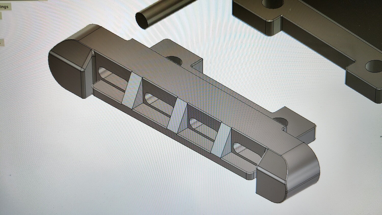 Losi JrX series rear pivot support #4 modified