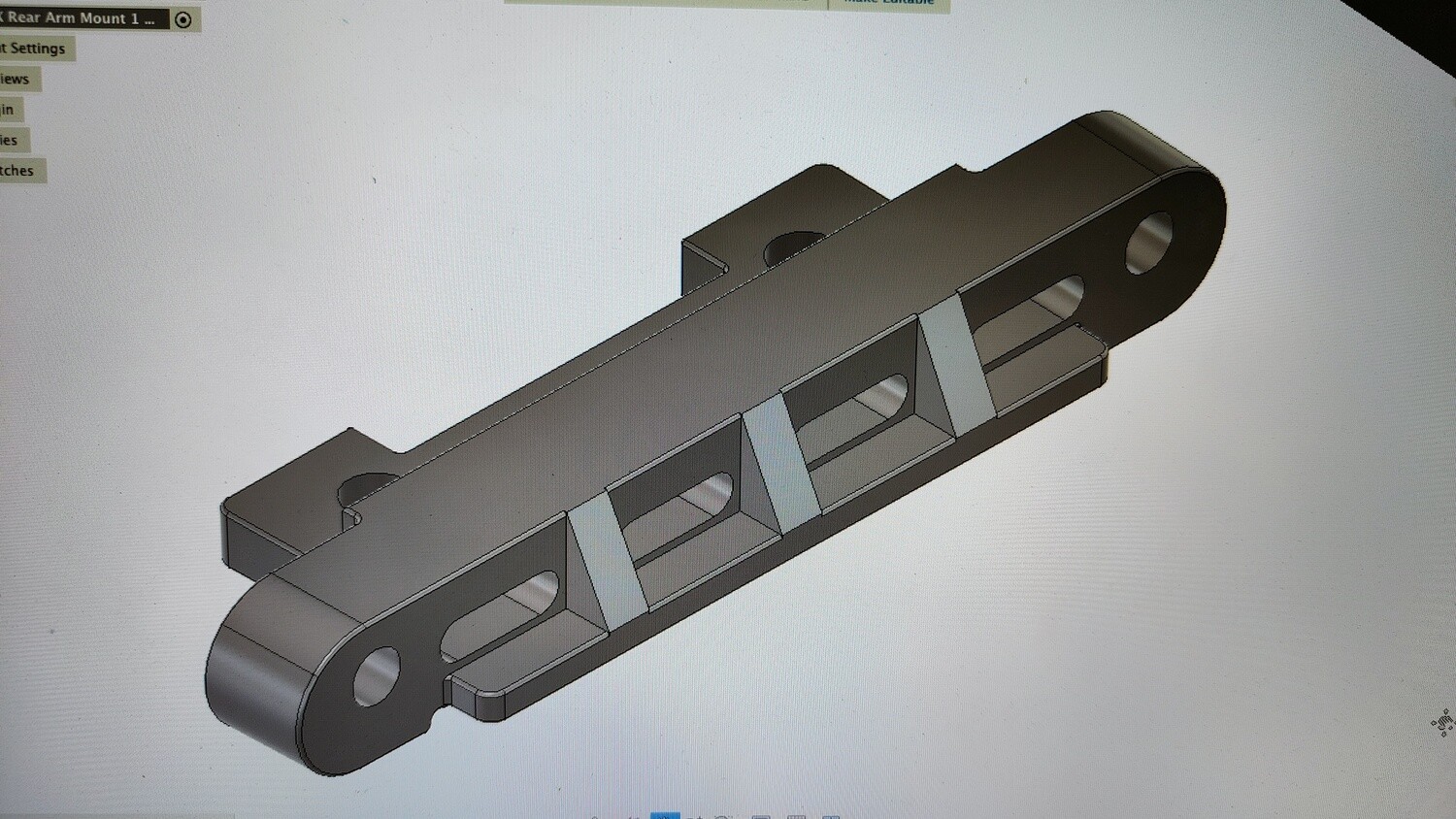 Losi JrX2 rear pivot support