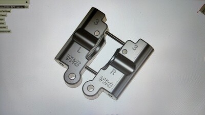 Team Associated RC10 RPM style arm mounts for wide rear arms