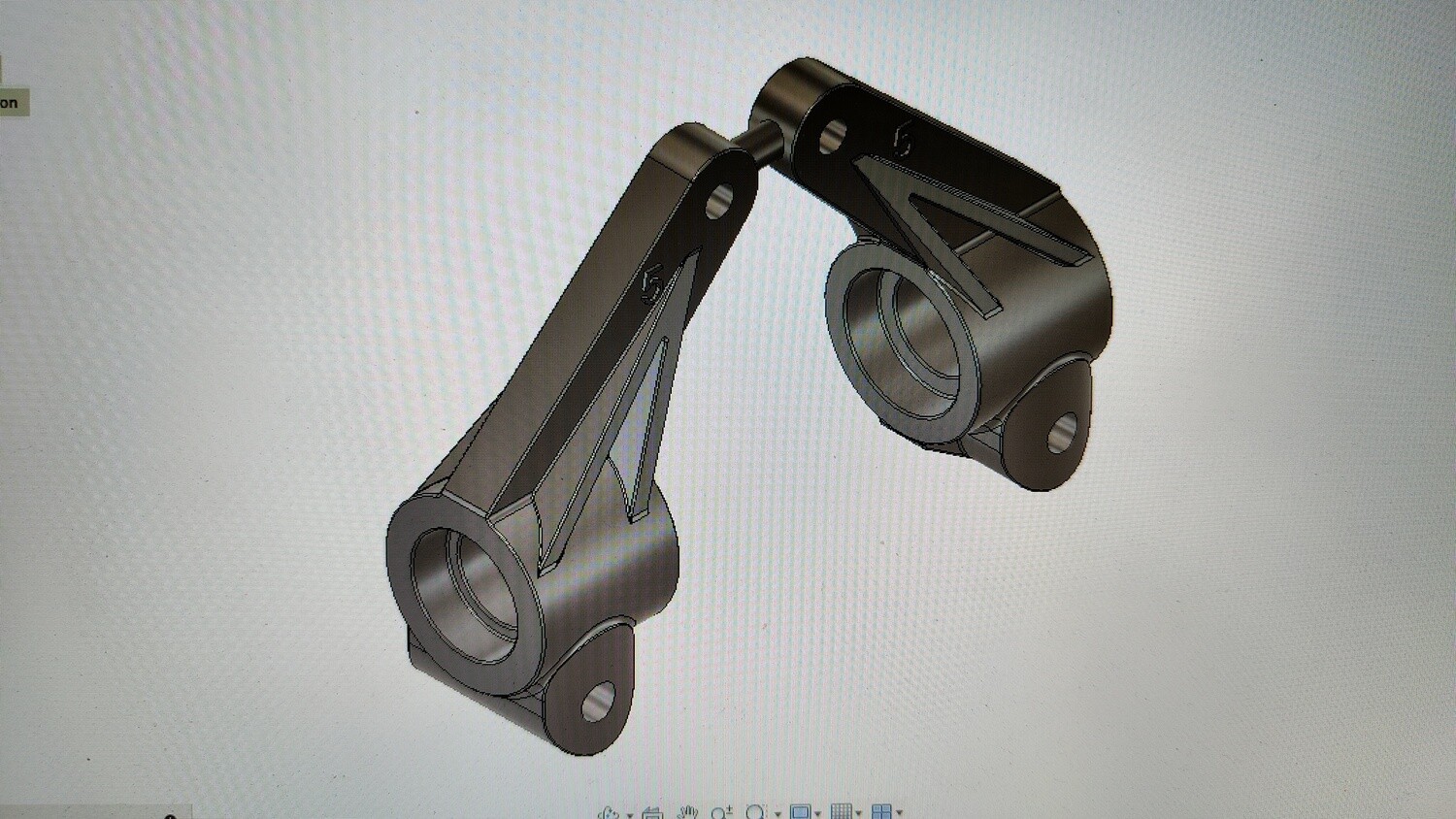 Schumacher Cat/ Cougar 2000EC rear uprights, 5° toe, pr